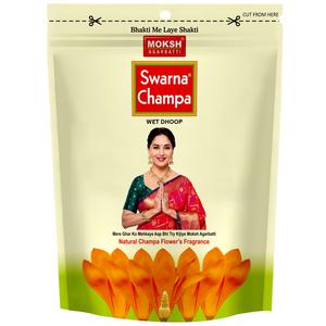 MOKSH SWARNA CHAMPA WET DHOOP 20 STICK           